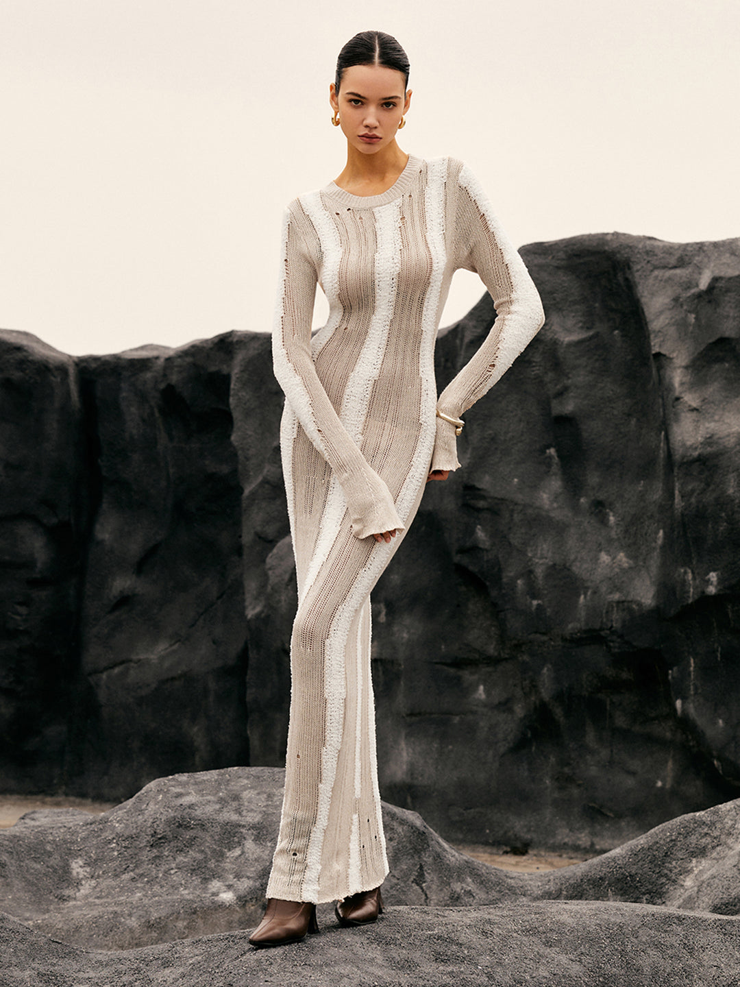 Nathalie | Knit Maxi Dress