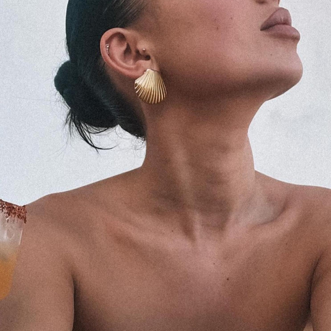 Athena | Seashell Earrings