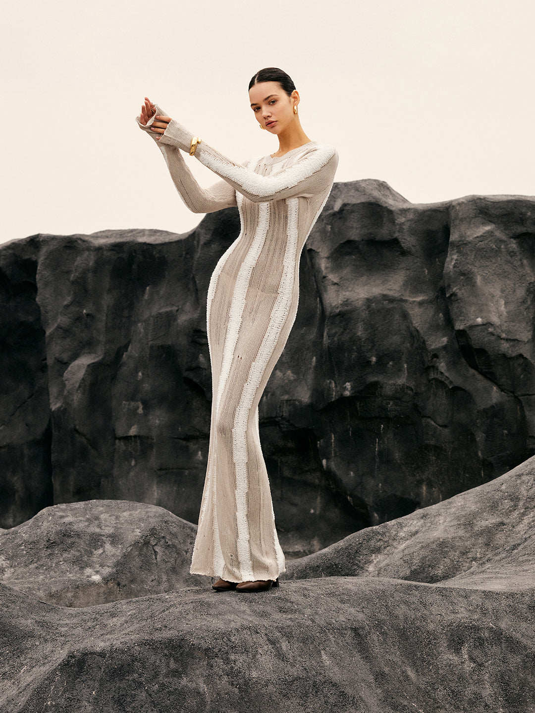 Nathalie | Knit Maxi Dress